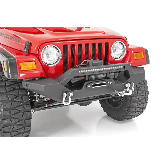 Load image into Gallery viewer, Rough Country 10595 Full Width Front LED Winch Bumper for 87-06 Jeep Wrangler YJ &amp; TJ
