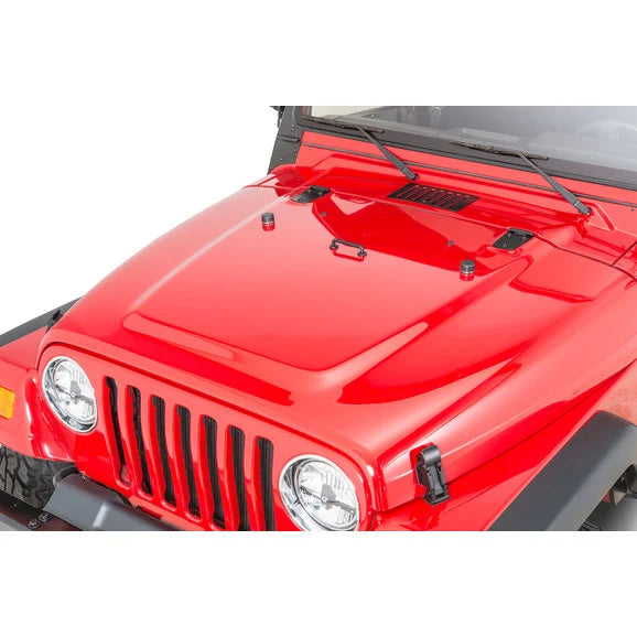 Load image into Gallery viewer, Kentrol Stainless Steel Hood Set for 98-06 Jeep Wrangler TJ &amp; Unlimited
