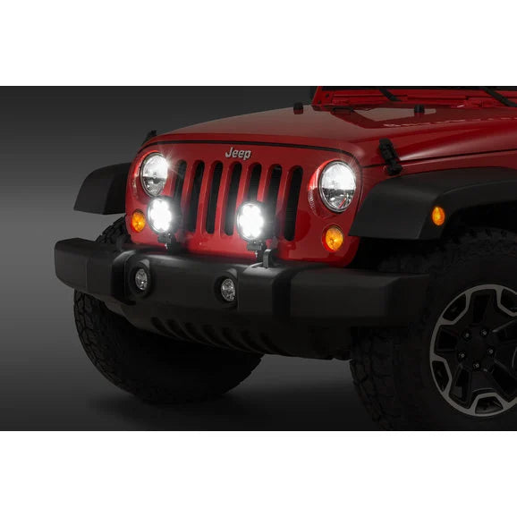 Load image into Gallery viewer, Quadratec JK-LMB Auxiliary Light Mount Brackets for 07-18 Jeep Wrangler JK
