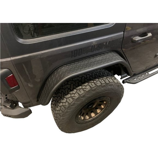 Warrior Products Tube Fender Flares for 18-24 Jeep Wrangler JL