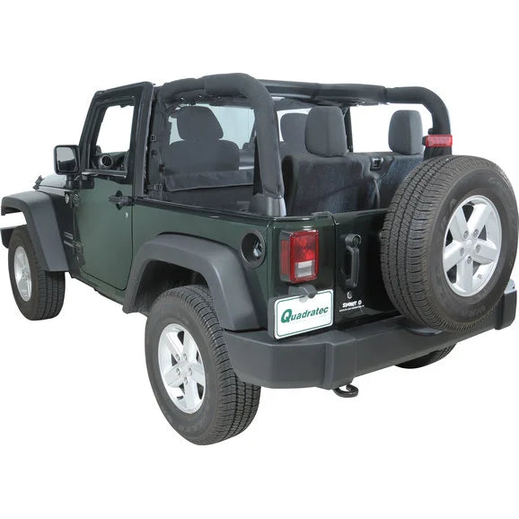 Vertically Driven Products 508006 WIndstopper in Black Mesh for 07-18 Jeep Wrangler JK 2-Door