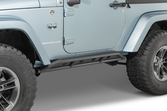 Quadratec Heavy Duty Rocker Guards for 07-18 Jeep Wrangler JK 2-Door