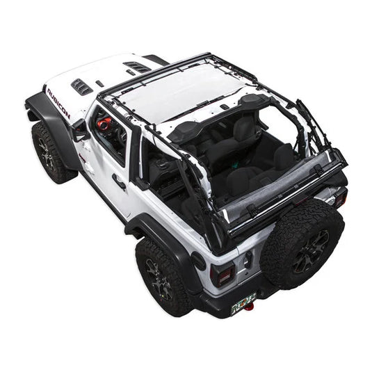 SpiderWebShade JLKini Top for 18-23 Jeep Wrangler JL 2-Door & Unlimited