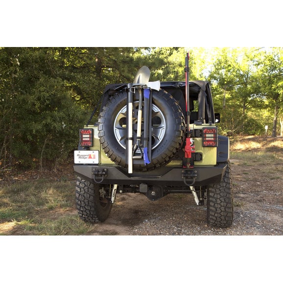 Load image into Gallery viewer, Rugged Ridge 13551.63 Spare Tire Tool Rack System
