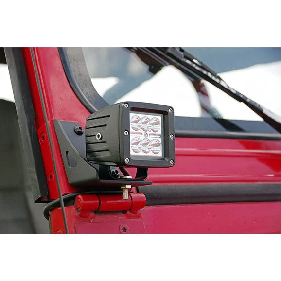 Load image into Gallery viewer, Rough Country 70510 Lower Windshield Light Mounts for 87-95 Jeep Wrangler YJ
