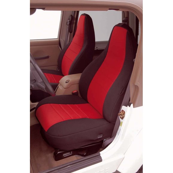 Load image into Gallery viewer, Rugged Ridge Neoprene Custom-Fit Front Seat Covers for 97-02 Jeep Wrangler TJ
