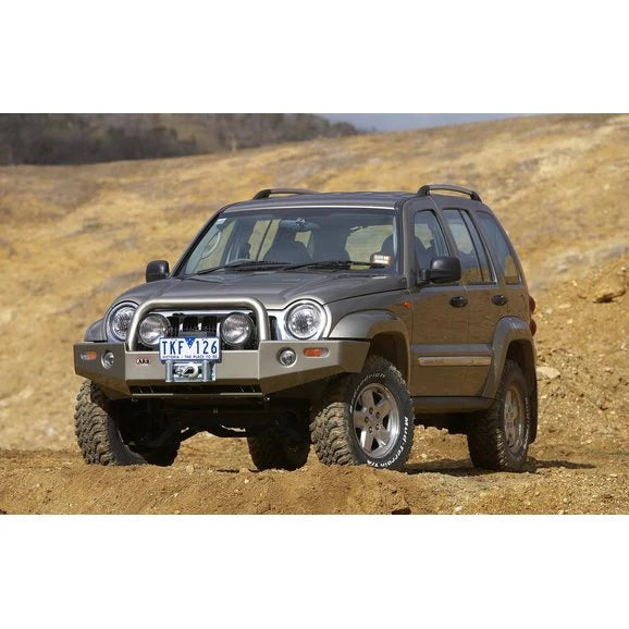 Load image into Gallery viewer, ARB 3450190 Combination Bull Bar Bumper in Millenium Gray for 05-07 Jeep Liberty KJ
