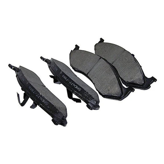 Crown Automotive 4778058TI Titanium Front Disc Brake Pad Set for 90-96 Jeep Cherokee XJ, 93-98 Grand Cherokee ZJ & 90-06 Wrangler YJ, TJ & Unlimited