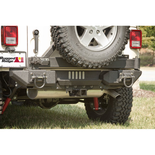 Rugged Ridge 11547.01 Modular Rear Aluminum Bumper Pods for 07-18 Jeep Wrangler JK