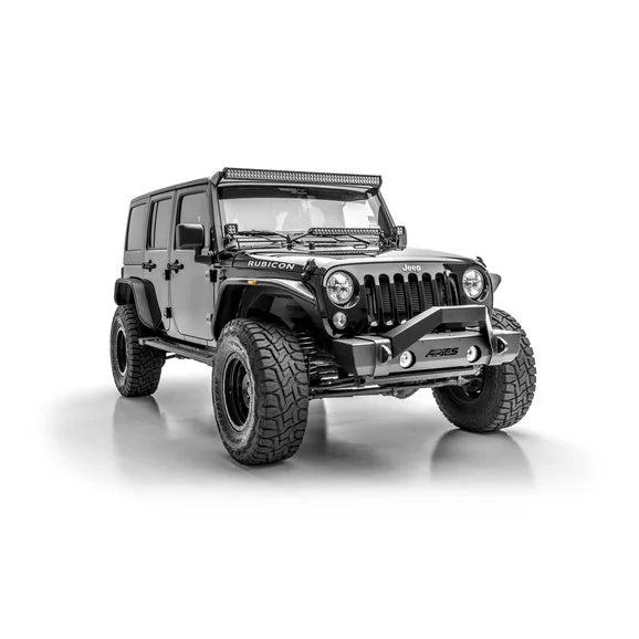 Load image into Gallery viewer, Aries 1500201 Front Fender Flares In Black Textured for 07-18 Jeep Wrangler JK
