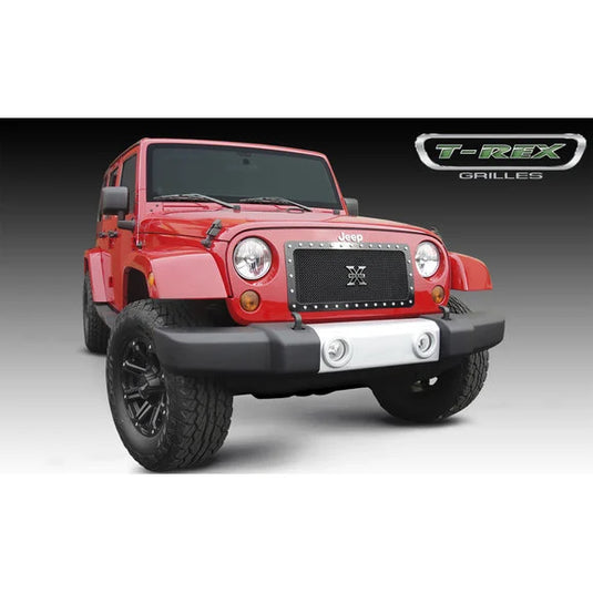 T-Rex 6714831 X-Metal Series Black Mesh Grille for 07-18 Jeep Wrangler JK