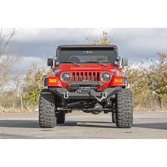 Rough Country 10595 Full Width Front LED Winch Bumper for 87-06 Jeep Wrangler YJ & TJ