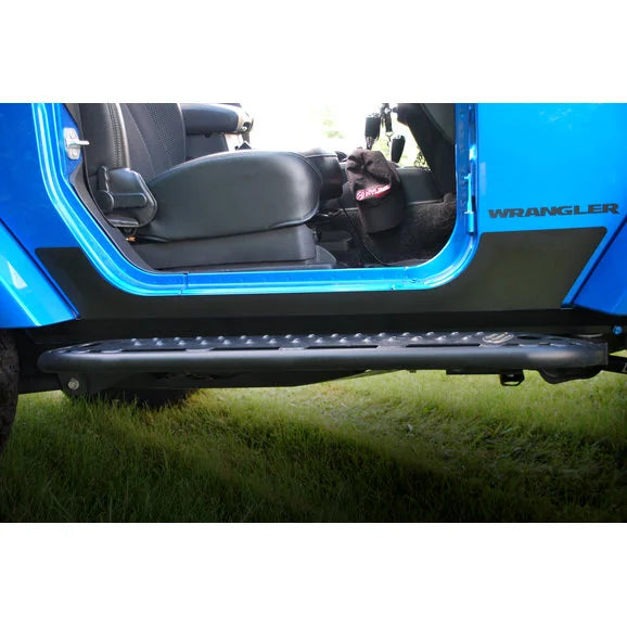 Load image into Gallery viewer, HyLine OffRoad 400.300.130 Rocker Guards for 07-18 Jeep Wrangler Unlimited JK
