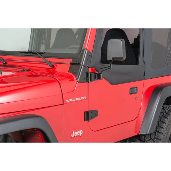 Load image into Gallery viewer, Kentrol Polished Stainless Steel Mirror Kit for 88-06 Jeep Wrangler YJ, TJ &amp; Unlimited
