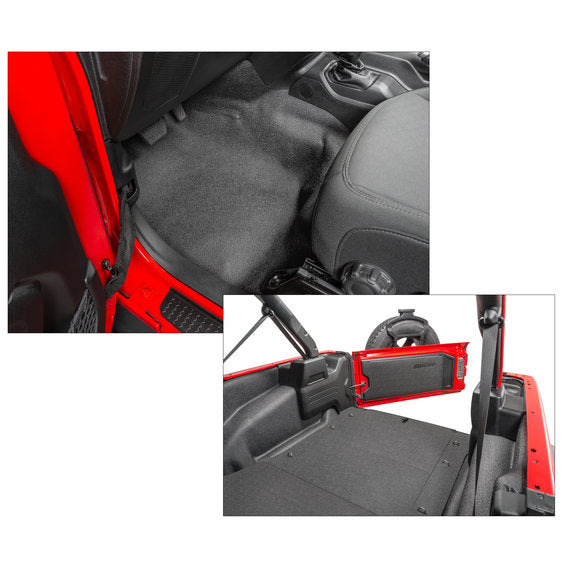 Load image into Gallery viewer, Bedrug BedTred Premium Molded Front &amp; Rear Floor Liner Kit for 18-24 Jeep Wrangler JL Unlimited
