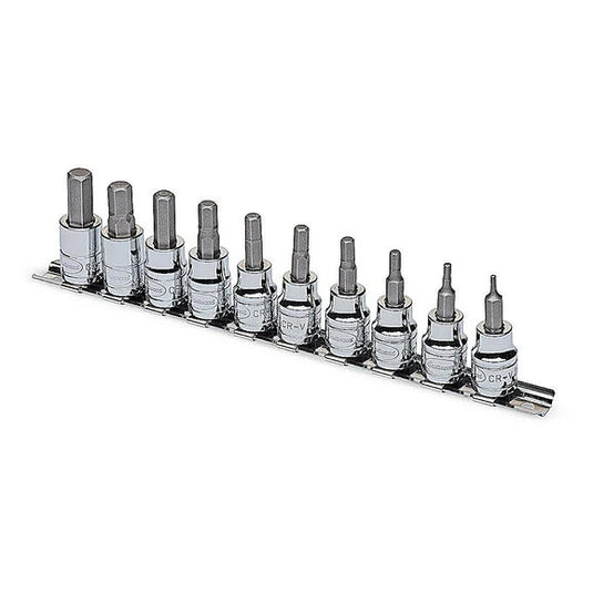 Eastwood 32163 10-Piece 3/8" Drive MM Hex Bit Set