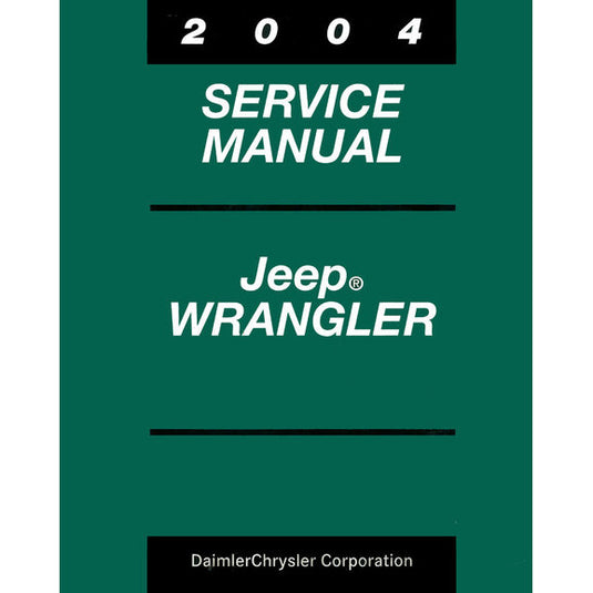 Bishko Automotive Literature Factory Authorized Technical Service Manuals for 87-04 Jeep Wrangler YJ & TJ