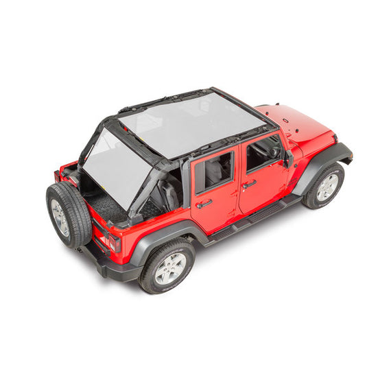 Dirtydog 4X4 Safari & Cargo Sun Screen for 07-18 Jeep Wrangler Unlimited JK 4 Door