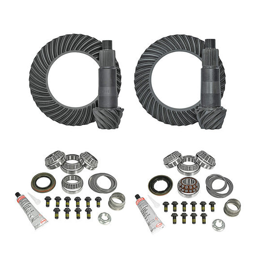 Yukon Gear & Axle Complete Front & Rear Ring and Pinion Kit for 18-24 Jeep Wrangler JL and Gladiator JT