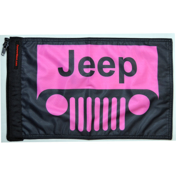 Load image into Gallery viewer, Forever Wave 12&quot; x 18&quot; Colored Jeep Grille Logo Flags
