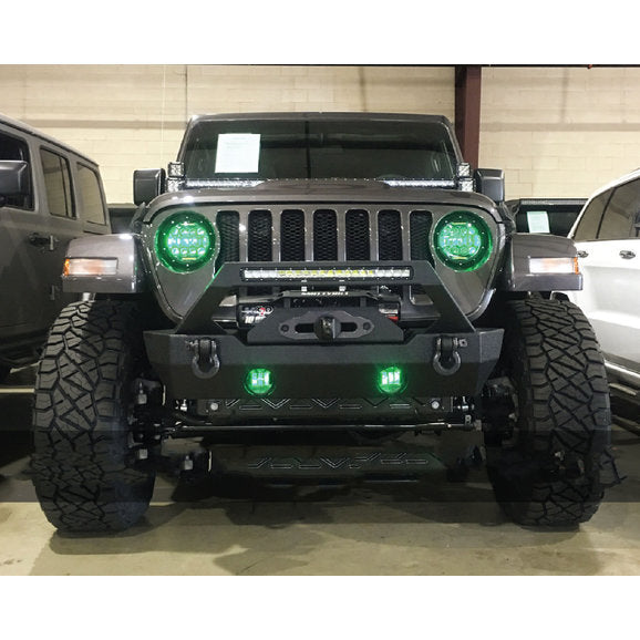 Load image into Gallery viewer, Quake LED QTE686 RGB LED Headlights with Fog Lights for 18-24 Jeep Wrangler JL &amp; Gladiator JT
