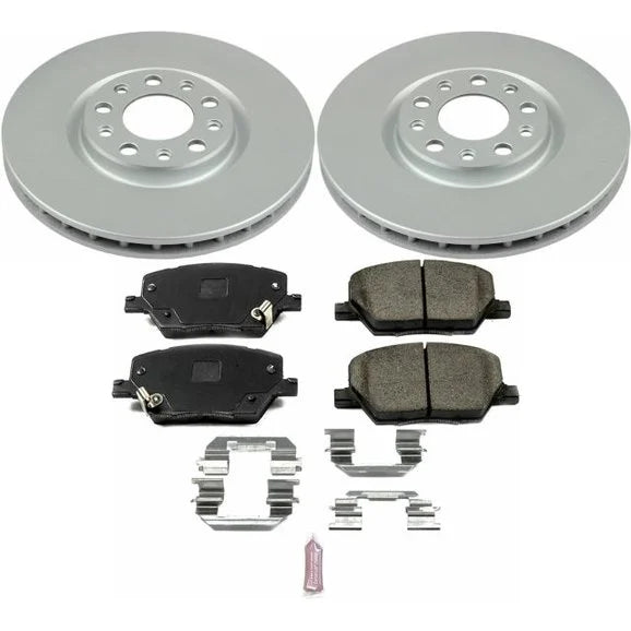 Power Stop CRK7299 Front Z17 Evolution Geomet Coated Brake Kit for 17-20 Jeep Compass MP & 15-20 Jeep Renegade BU