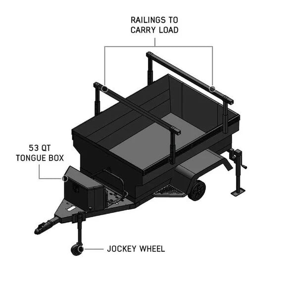 Load image into Gallery viewer, Overland Vehicle Systems 70100010 Off Road Trailer Military Style With Full Articulating Suspension
