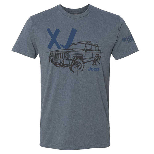 Jeep Merchandise Mens Jeep XJ LDD Series T-Shirt in Indigo