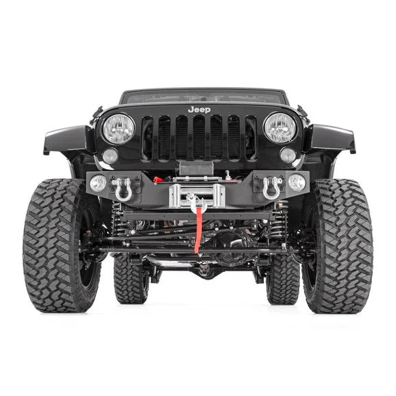 Load image into Gallery viewer, Rough Country Hybrid Stubby Front Winch Bumper for 07-18 Jeep Wrangler JK
