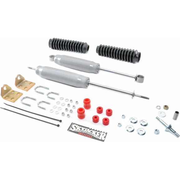 Skyjacker 9219 M95 Silver Dual Steering Stabilizer Kit for 97-06 Jeep Wrangler & Wrangler Unlimited TJ