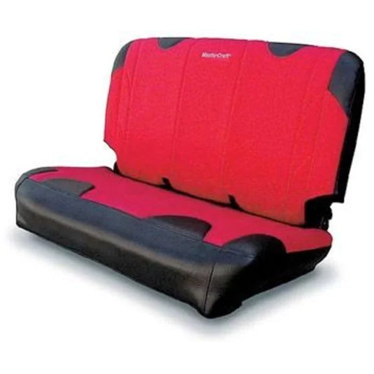 MasterCraft 700088 Fold & Tumble Dirt Sport Design Rear Seat Cover in Red for 65-95 Jeep CJ & Wrangler YJ