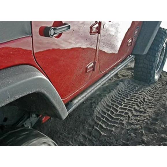 Load image into Gallery viewer, WARN 74575 Rock Sliders for 07-18 Jeep Wrangler Unlimited JK 4 Door
