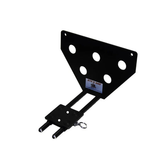 StoNSho Removable Quick Release Front License Plate Bracket for 18-20 Wrangler JL and Gladiator JT