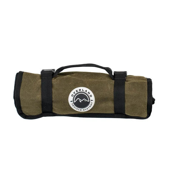 Overland Vehicle Systems Waxed Canvas Wrench Tool Roll Storage Bag