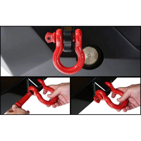 Load image into Gallery viewer, Overland Vehicle Systems 3/4&quot; 4.75 Ton D-Ring Recovery Shackles
