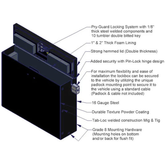 Tuffy Security Products Laptop Security Lock Box