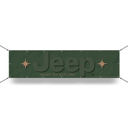 Jeep Merchandise Jeep Logo Banner