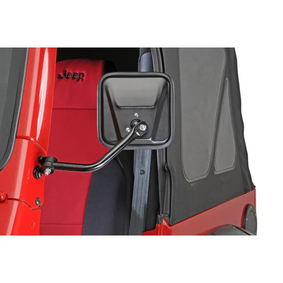 Load image into Gallery viewer, CIPA 44800&amp;01 Dual Mirror Set in Black for 97-06 Jeep Wrangler TJ &amp; Unlimited with Soft Doors
