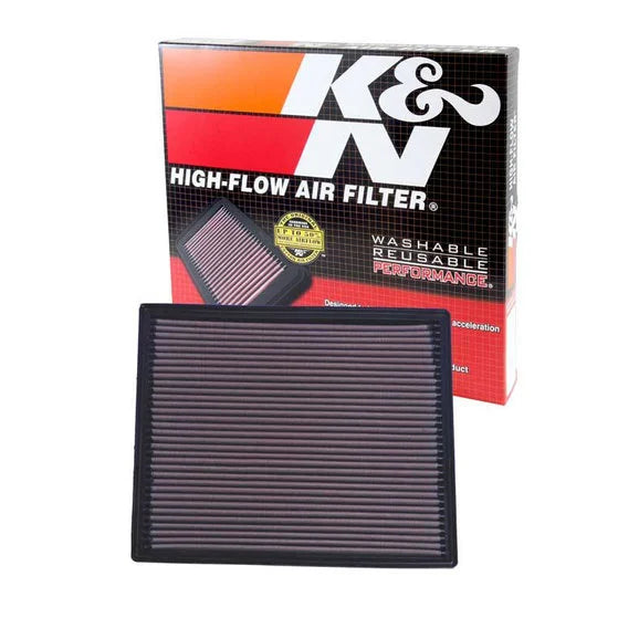 K&N 33-2139 Air Filter for 99-04 Jeep Grand Cherokee WJ with 4.0L or 4.7L Engines