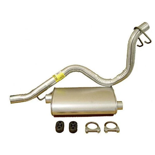 OMIX 17606.02 Muffler & Tailpipe Kit for 93-95 Jeep Wrangler YJ with 2.5/4.0L Engine