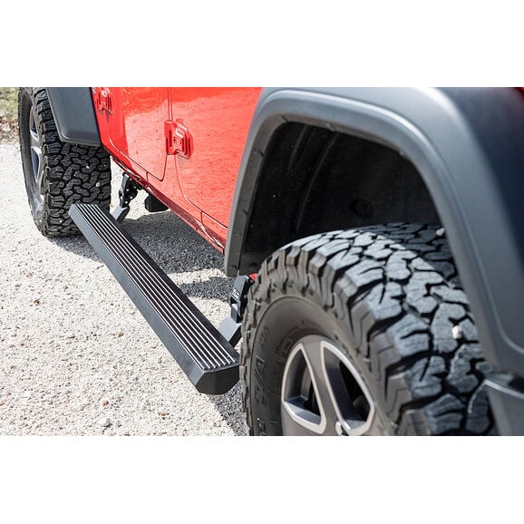 Load image into Gallery viewer, Rough Country PSR610430 Running Boards for 18-24 Jeep Wrangler JL Unlimited 4-Door
