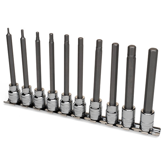 Load image into Gallery viewer, Eastwood 10-Piece 3/8&quot; Drive Long Hex Bit Set
