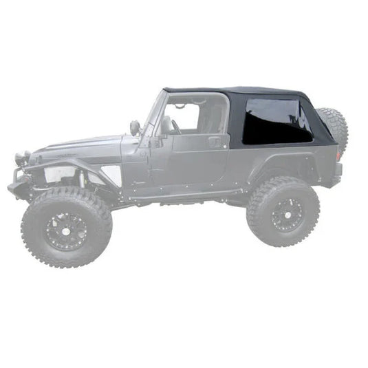 Rampage Products 106635 Frameless Complete Trail Top in Black Diamond for 04-06 Jeep Wrangler Unlimited TJ