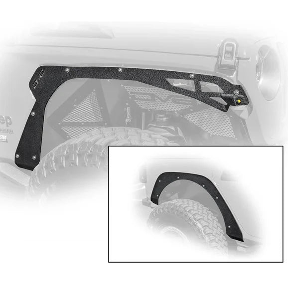 DV8 Offroad FDJL-03 Front & Rear Fender Delete Kit for 18-24 Jeep Wrangler JL