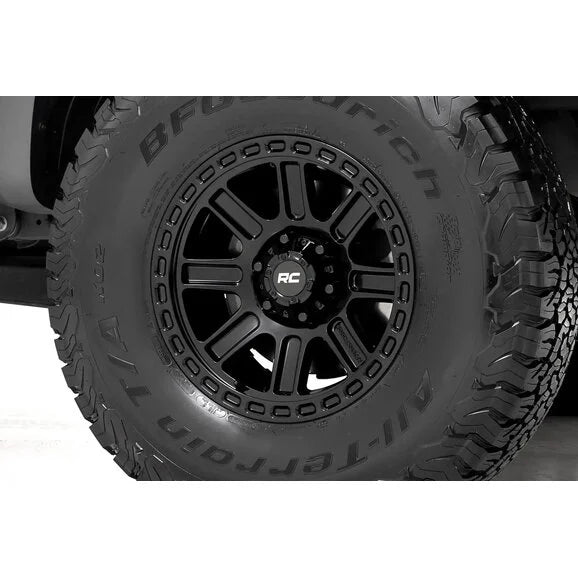 Load image into Gallery viewer, Rough Country 84180918 84 Series Wheel- Gloss Black for 07-24 Jeep Wrangler JK and JL
