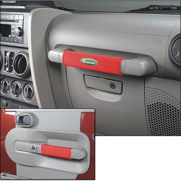 Quadratec Neoprene Grab Bar & Door Handle Wraps for 07-10 Jeep Wrangler JK 2 Door