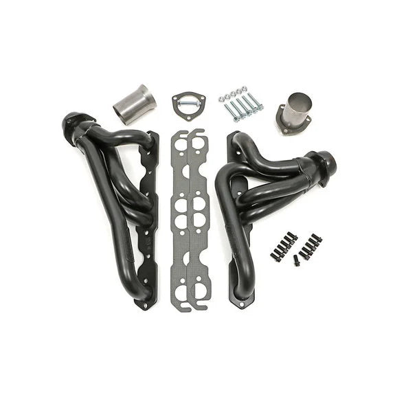 Hedman Hedders 69670 Standard-Duty Uncoated Headers for 76-86 Jeep CJ-5, CJ-7 & CJ-8 Scrambler with Small Block Chevy V8 Engine (Under Chassis Exit)