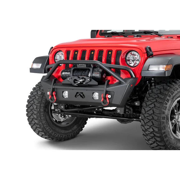 Load image into Gallery viewer, Fab Fours Front Stubby Bumper for 18-22 Jeep Wrangler JL &amp; Gladiator JT
