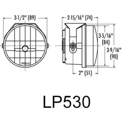 PIAA LP530 Series SAE 3.5" LED Lamp Kit