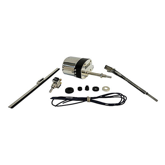 Crown Automotive 12VST 12 Volt Wiper Motor Kit In Stainless Steel for 41-63 Jeep Vehicles